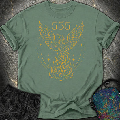555 Angel Number Rebirth Comfort T-Shirt - 555 Angel Number Rebirth Comfort T-Shirt - Blue Spruce