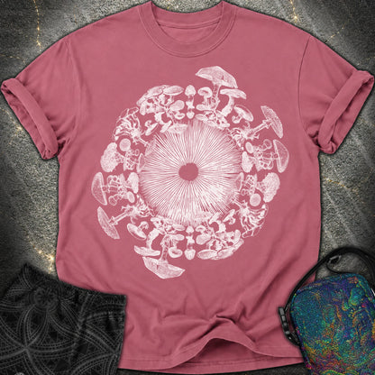 Mushroom Iris - Mushroom Iris Comfort T-Shirt - Brick