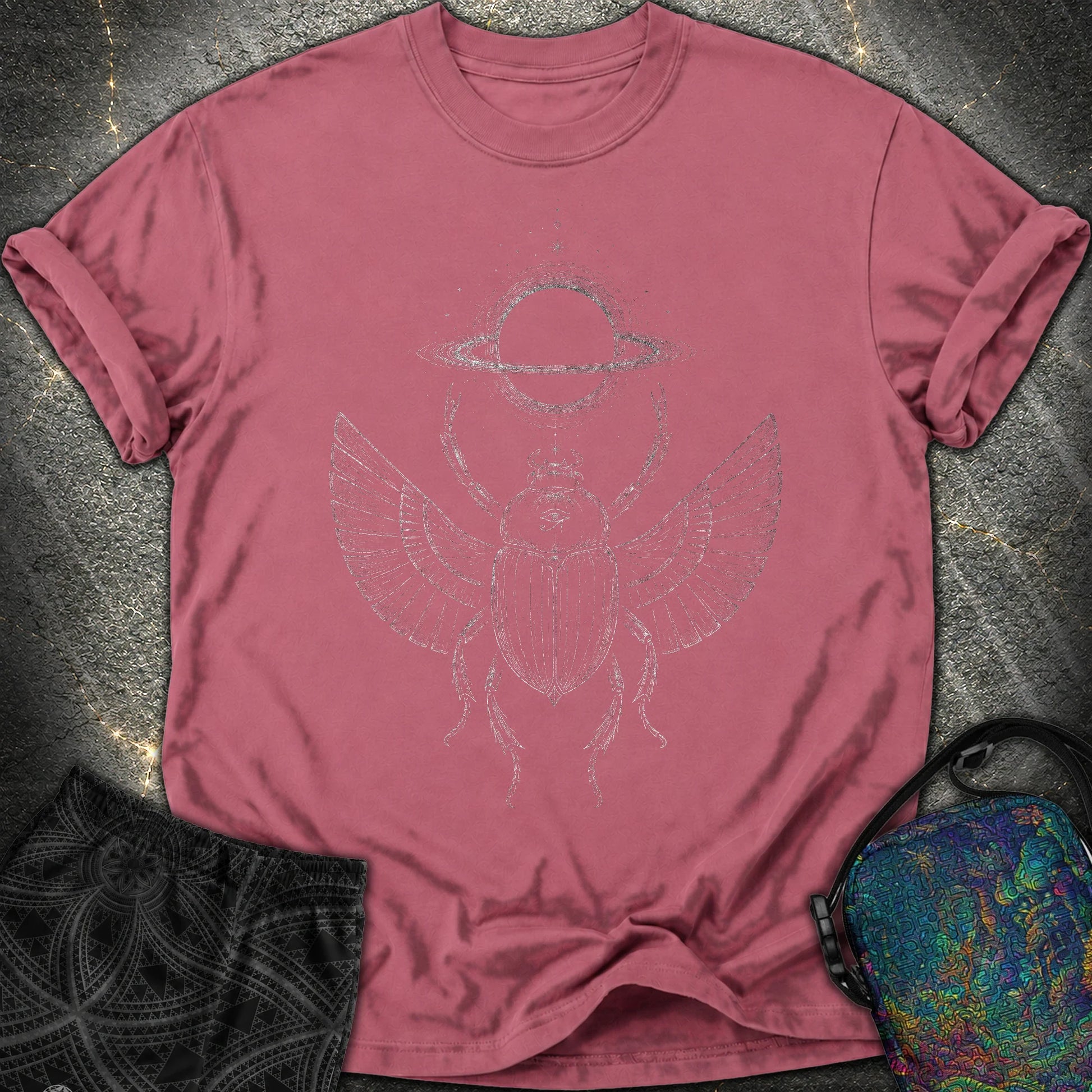 Void Scarab Comfort T-Shirt - Void Scarab Comfort T-Shirt - Brick
