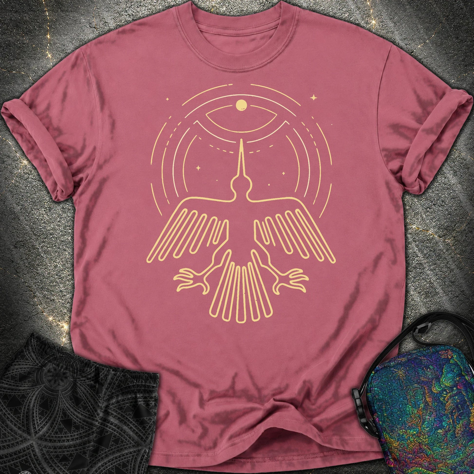 Geoglif Ptaka - Geoglif Ptaka Comfort T-Shirt - Brick