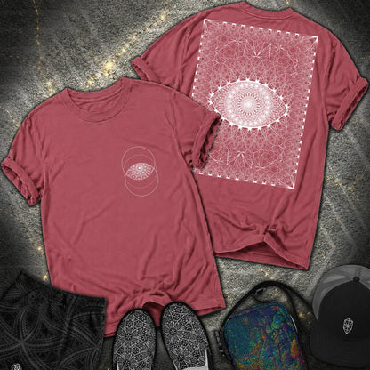 Eye Of The Creator 2 Sided T-Shirt - Eye Of The Creator 2 Sided Comfort T-Shirt - Brick