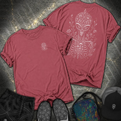 Ultraterrestrial 2 Sided Comfort T-Shirt - Ultraterrestrial 2 Sided Comfort T-Shirt - Brick