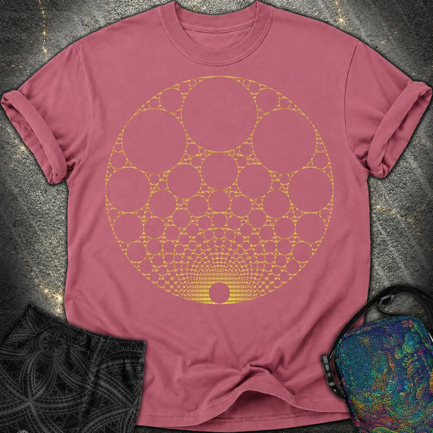 Apollonian Gasket T-Shirt - Apollonian Gasket Comfort T-Shirt - Brick