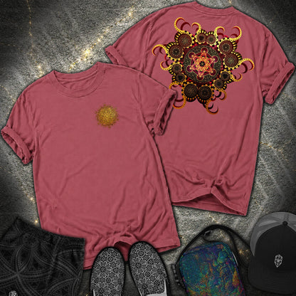 Organic Metatron 2 Sided Comfort T-shirt - Organic Metatron 2 Sided Comfort T-shirt - Brick