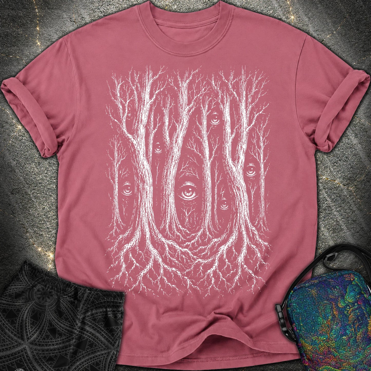 Forest Consciousness Watching - Forest Consciousness Watching Comfort T-Shirt - Brick