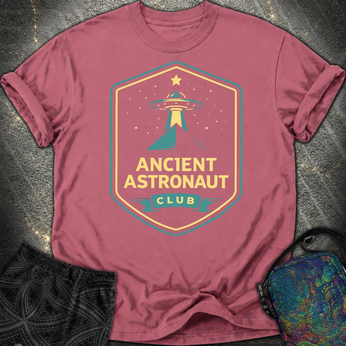 Ancient Astronaut Club - Ancient Astronaut Club Comfort T-Shirt - Brick