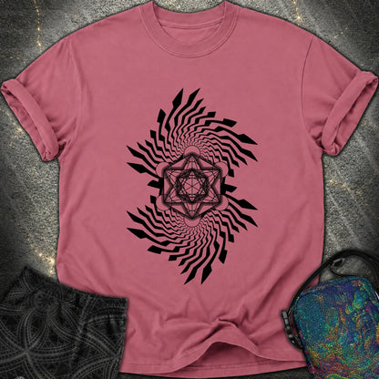 Spiral Metatron T-Shirt - Spiral Metatron Comfort T-Shirt - Brick