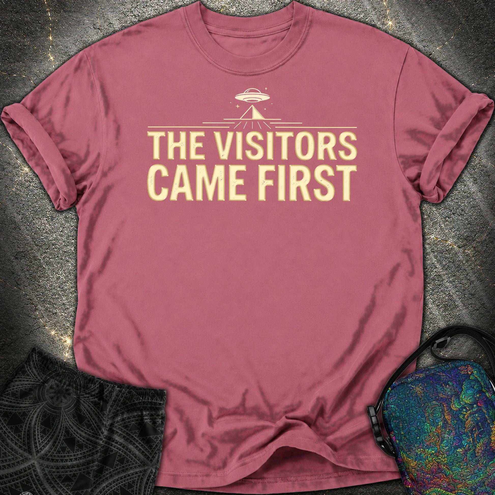 The Visittors Come First - The Visittors Come First Comfort T-Shirt - Brick