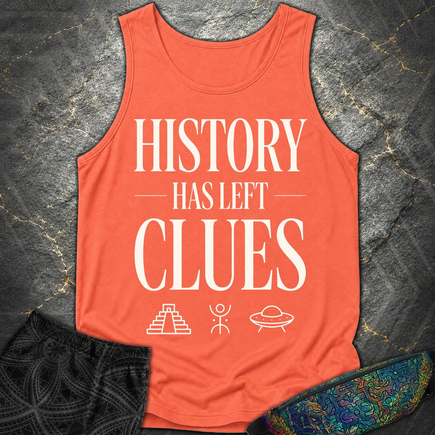 History - History Comfort Tank Top - Bright Salmon