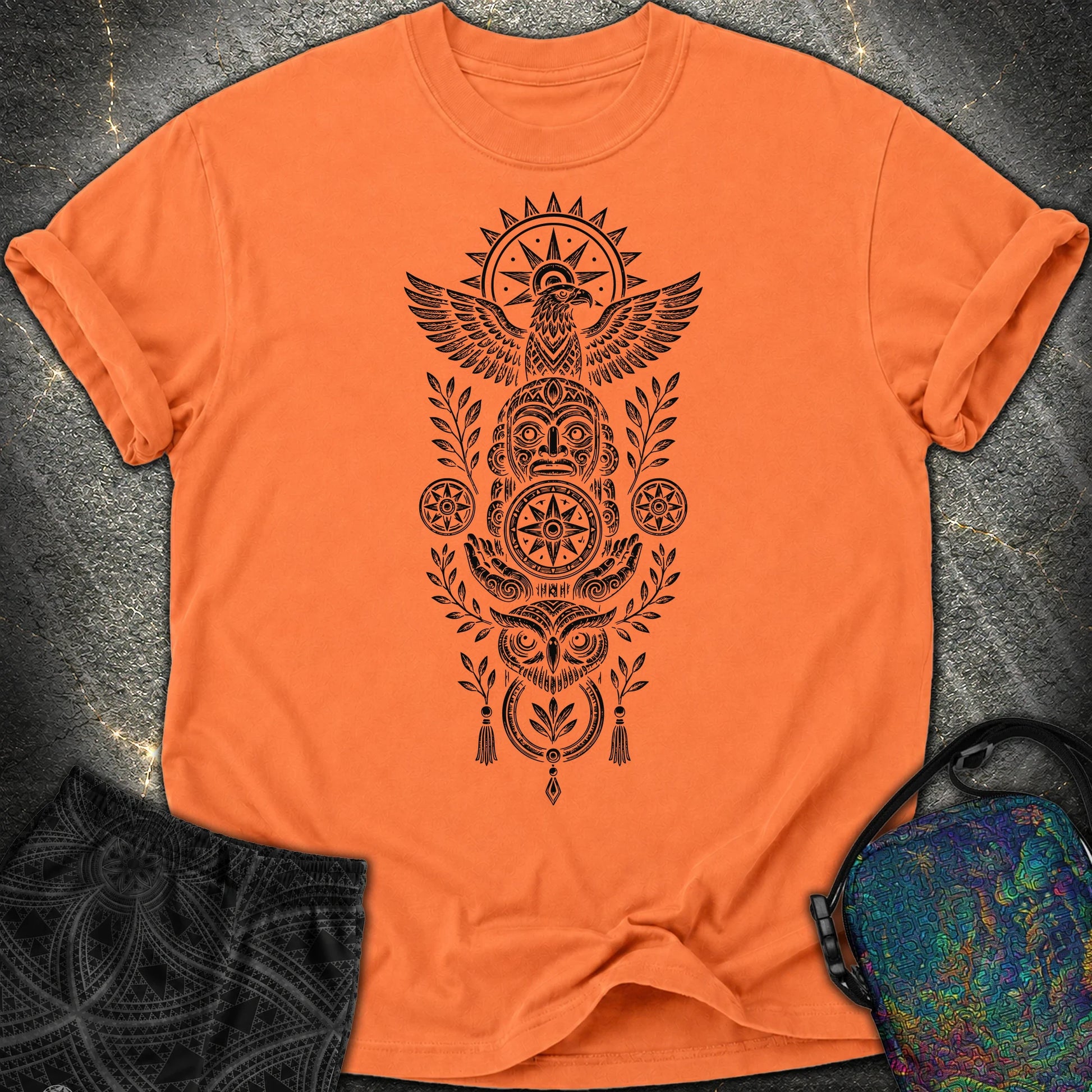 Totem Black - Totem Black Comfort T-Shirt - Burnt Orange