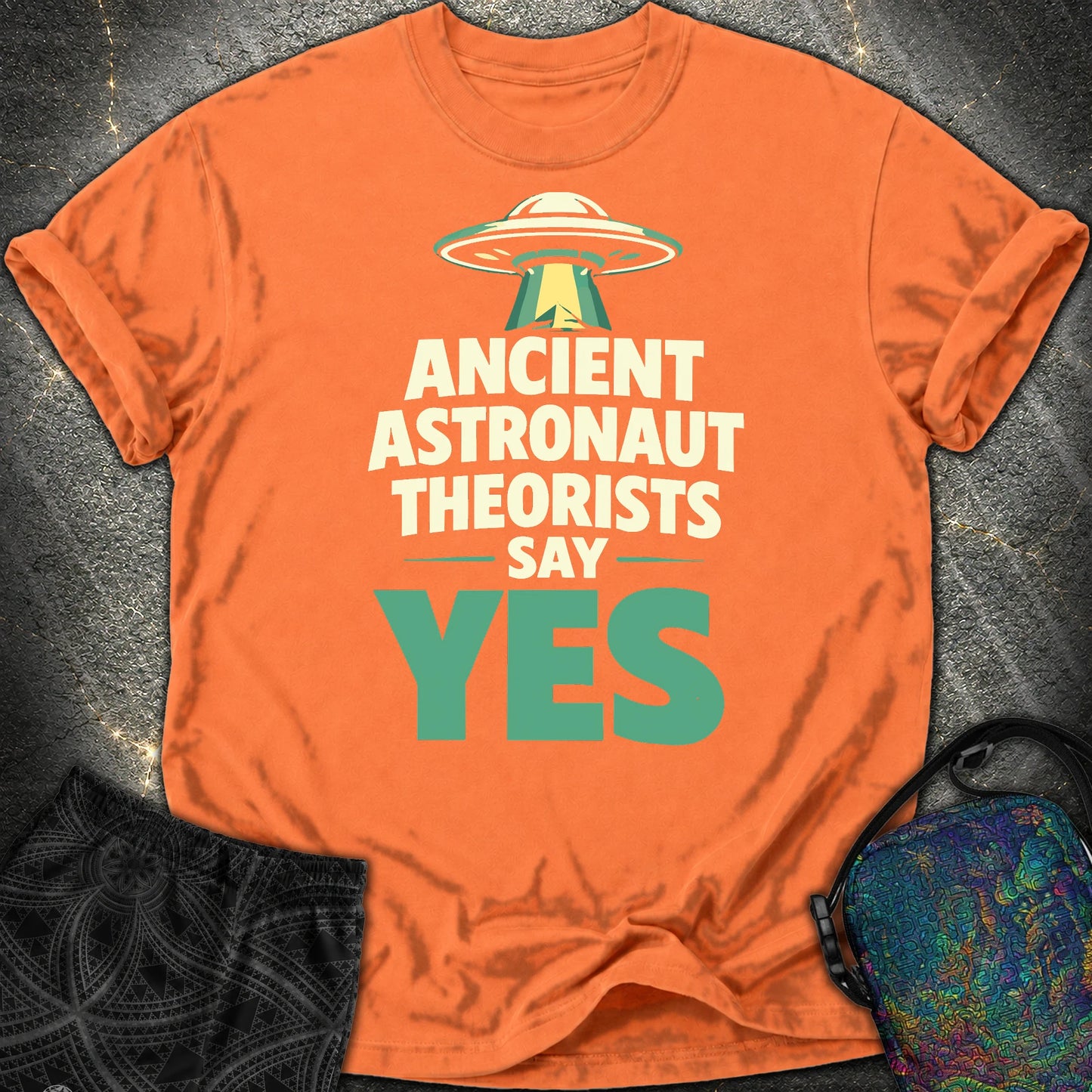 Ancient Astronaut Sey Yes 2 - Ancient Astronaut Sey Yes 2 Comfort T-Shirt - Burnt Orange