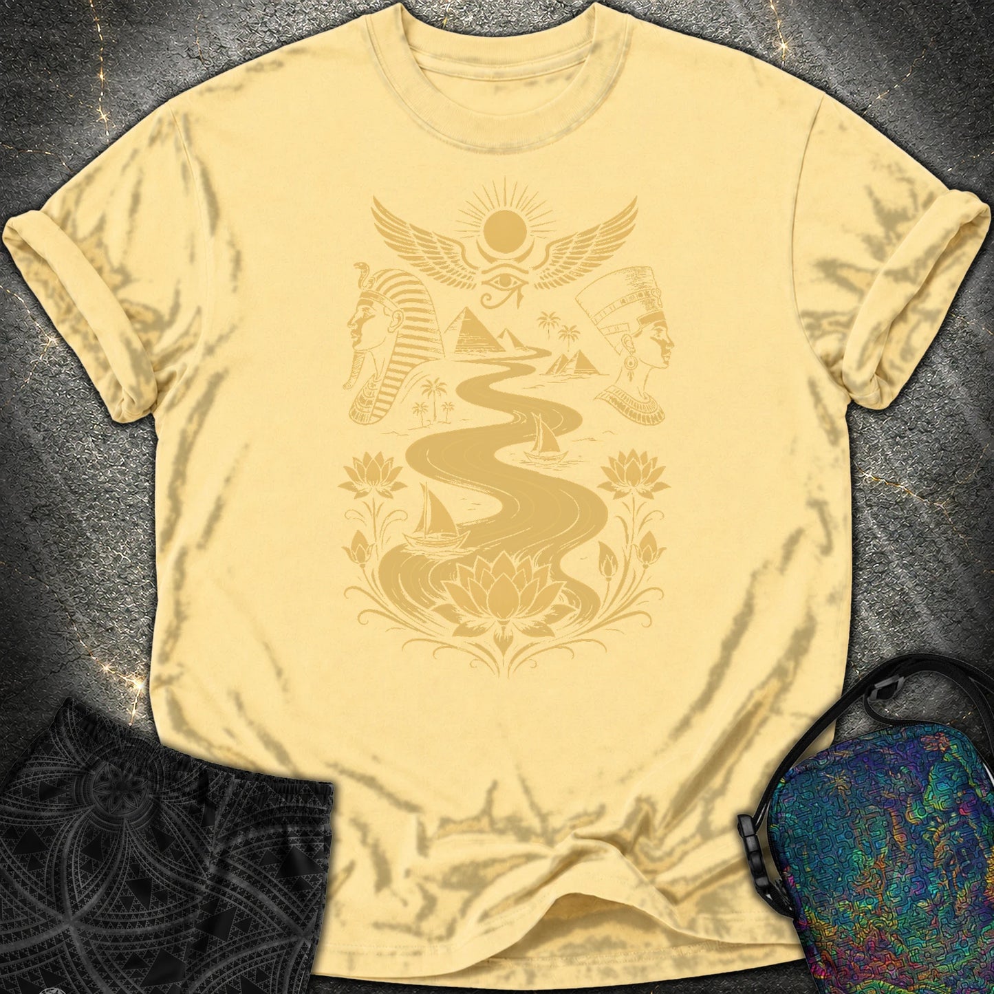 Golden Nile Between Two Crowns - Golden Nile Between Two Crowns Comfort T-Shirt - Butter