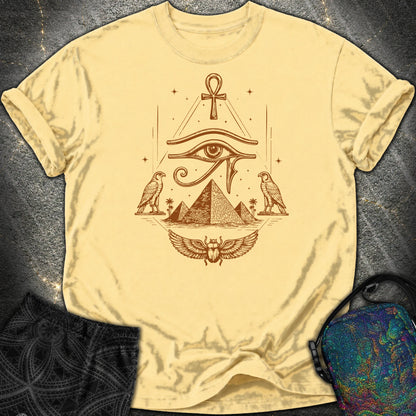 Eye Above the Ancient Pyramids - Eye Above the Ancient Pyramids Comfort T-Shirt - Butter