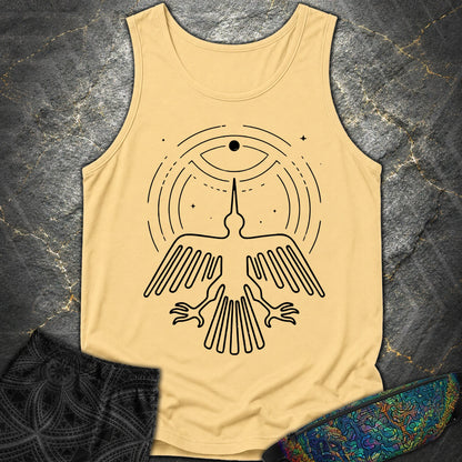 Geoglif Ptaka Biale - Geoglif Ptaka Biale Comfort Tank Top - Butter