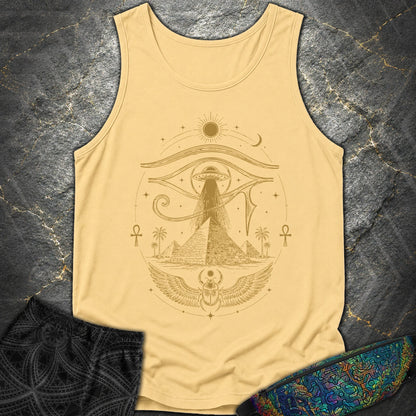 Ancient Eye Over the Pyramids - Ancient Eye Over the Pyramids Comfort Tank Top - Butter
