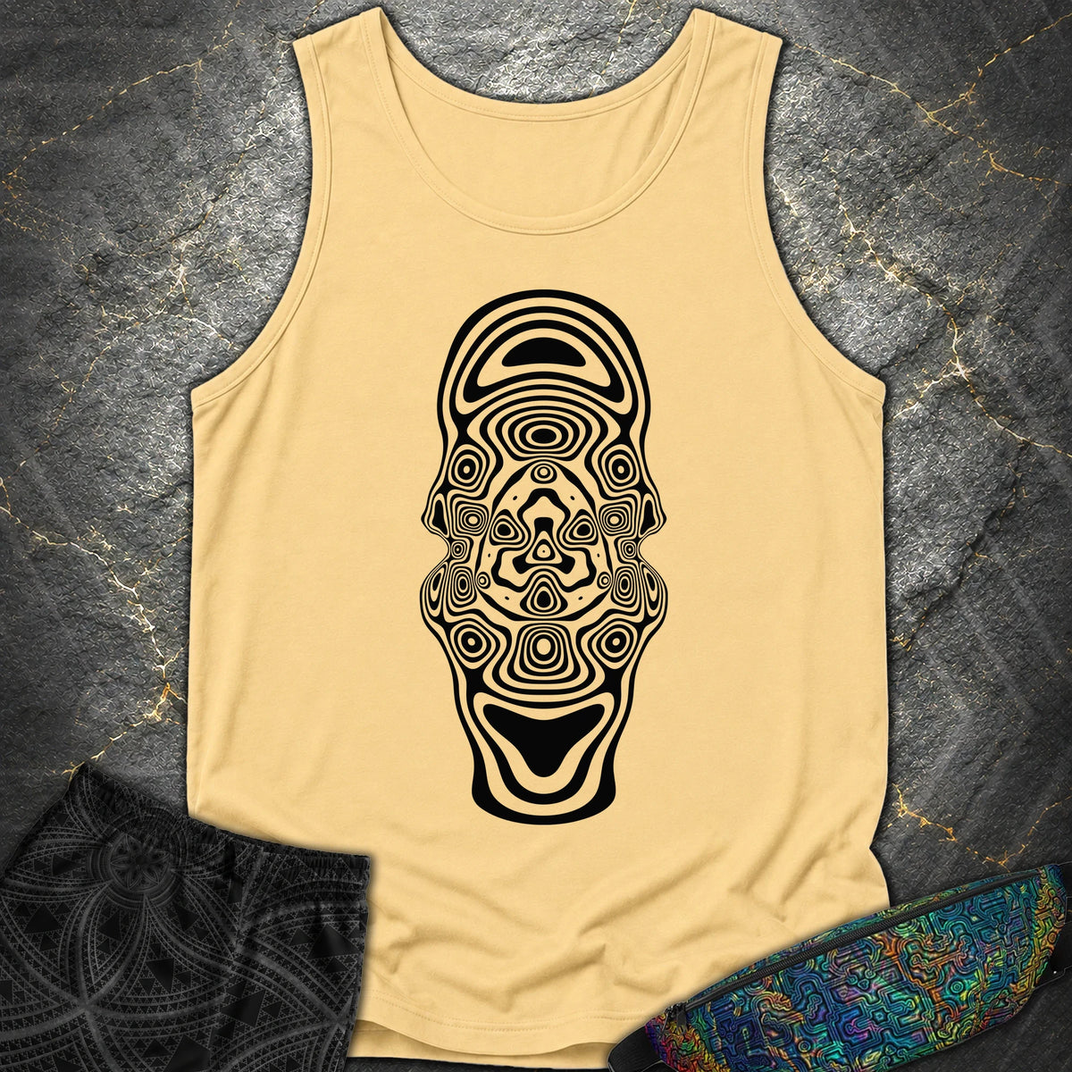 Mind Blown Black Comfort Tank Top - Mind Blown Black Comfort Tank Top - Butter