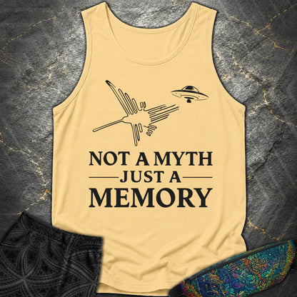 NOT MYTH JUST MEMORY Czarne - NOT MYTH JUST MEMORY Czarne Comfort Tank Top - Butter