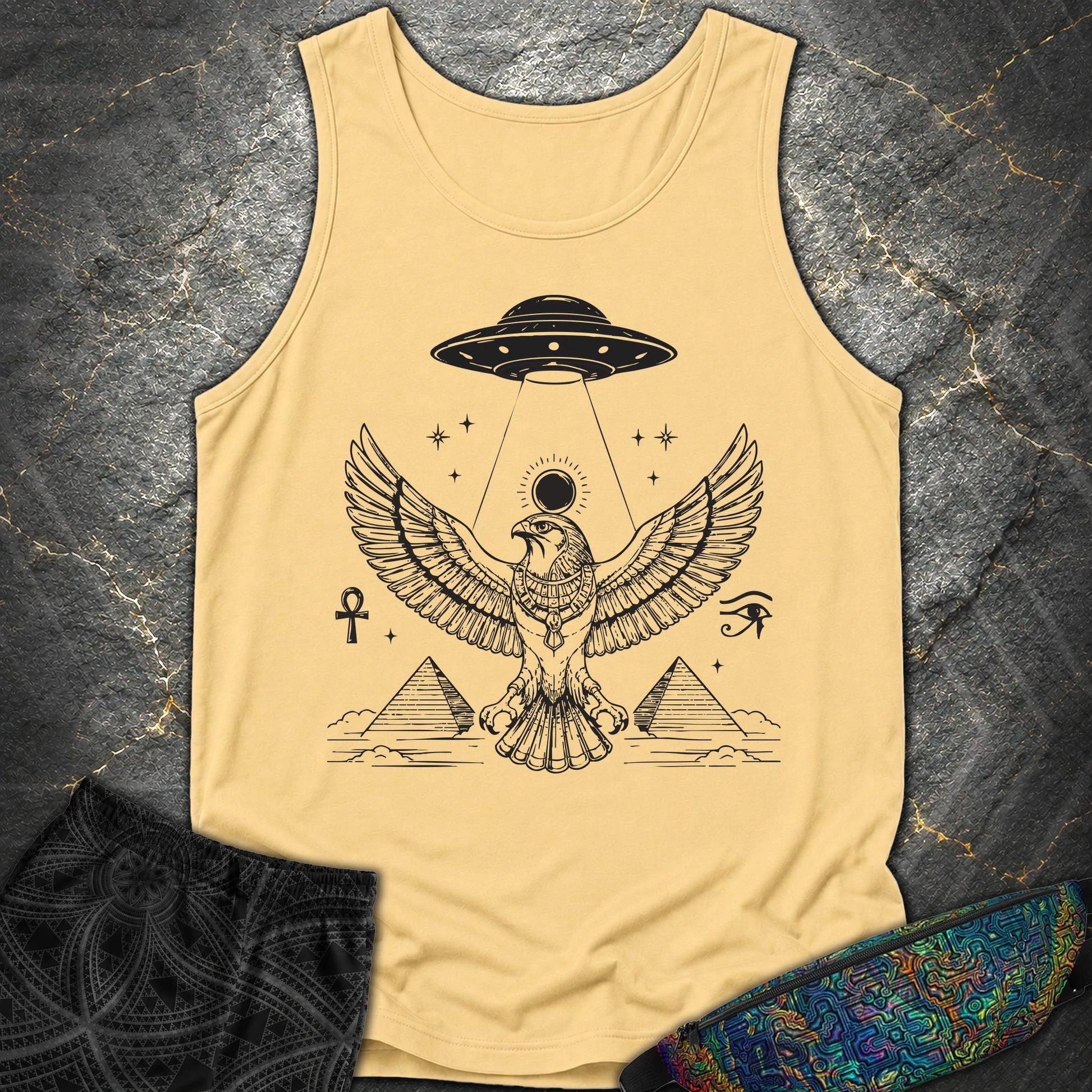 Shadow Falcon Under Alien Light - Shadow Falcon Under Alien Light Comfort Tank Top - Butter