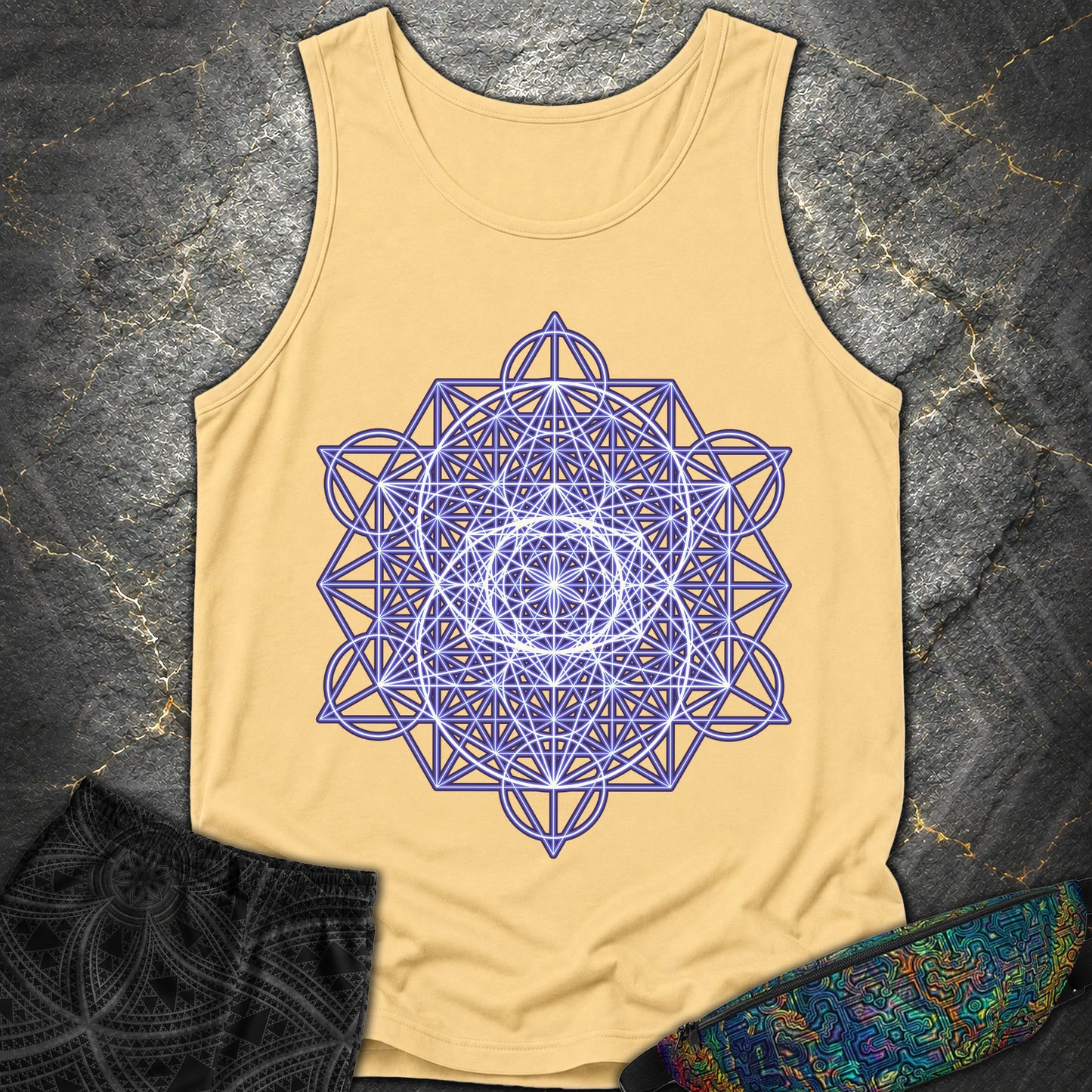 Vesica Eye Of The Universe - Vesica Eye Of The Universe Comfort Tank Top - Butter