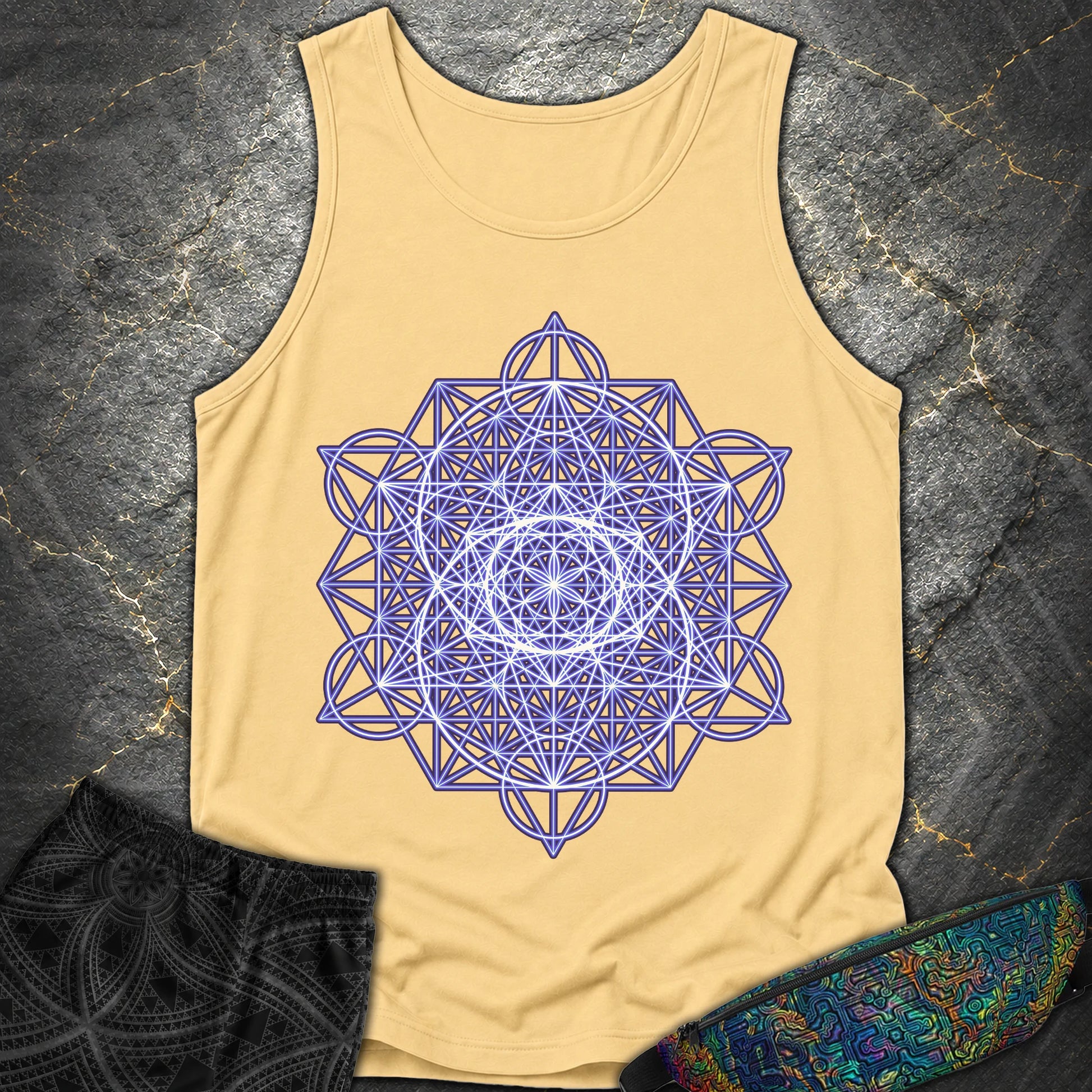 Vesica Eye Of The Universe - Vesica Eye Of The Universe Comfort Tank Top - Butter