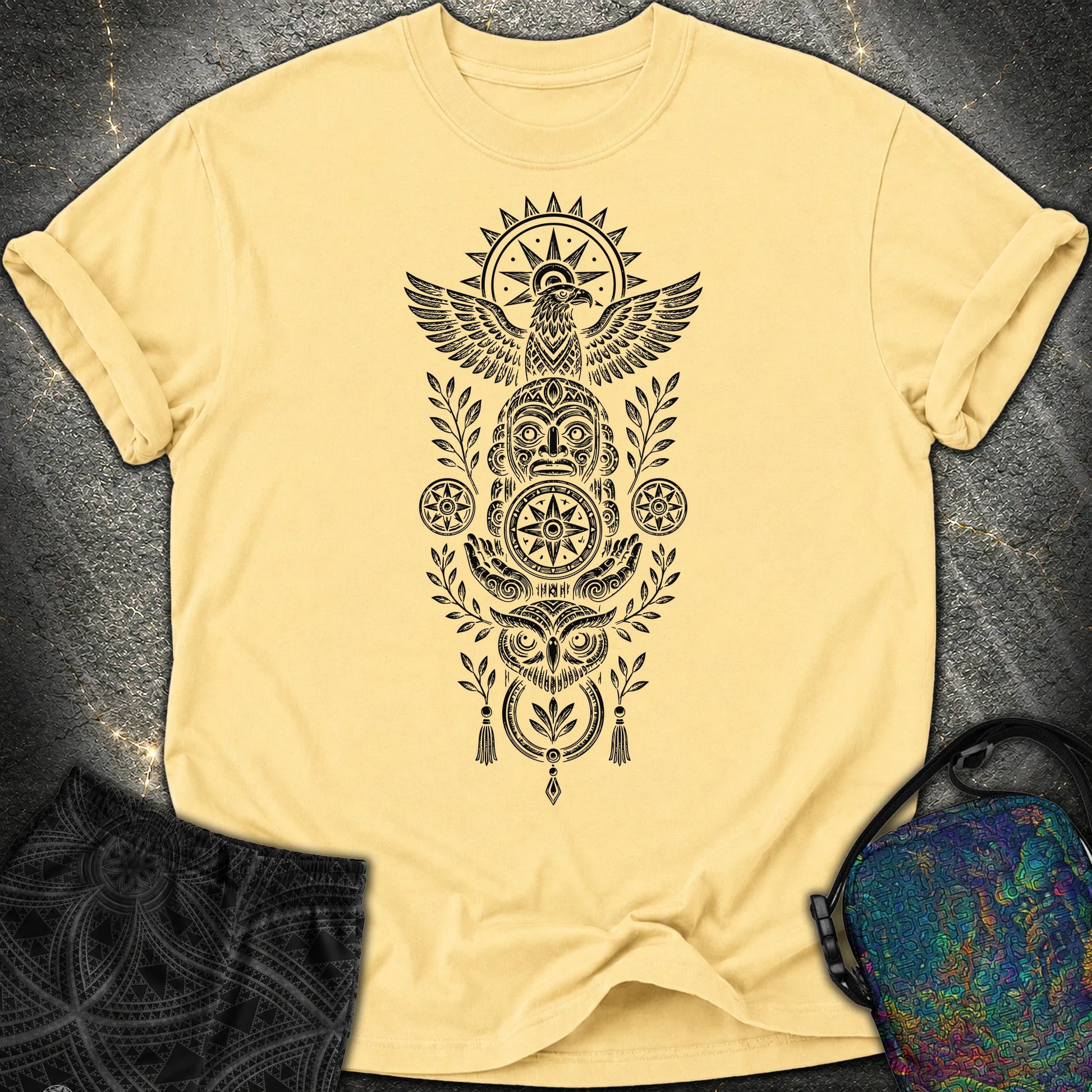 Totem Black - Totem Black Comfort T-Shirt - Butter