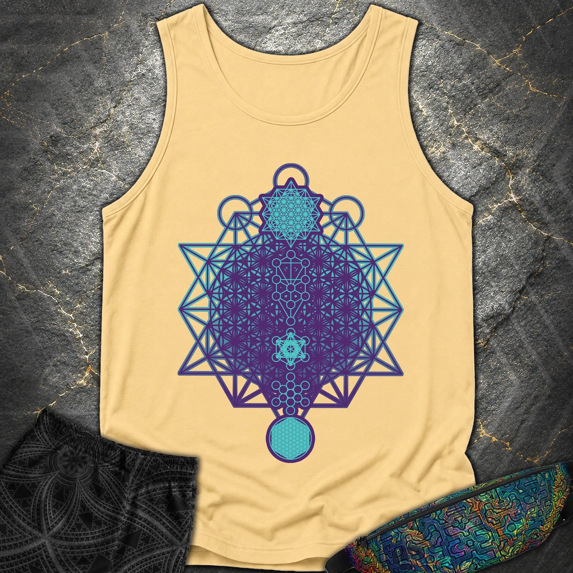 All The Sacred Geometry - All The Sacred Geometry Tank - Butter