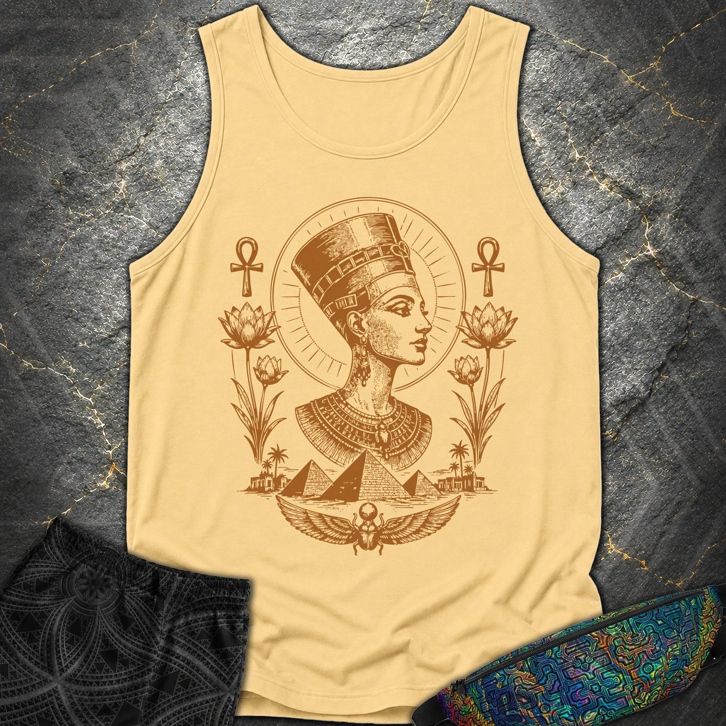 Royal Queen of the Nile - Royal Queen of the Nile Comfort Tank Top - Butter