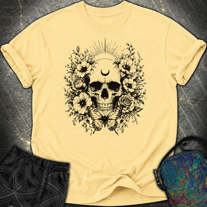 Moon Phases Moth - Moon Phases Moth Comfort T-Shirt - Butter