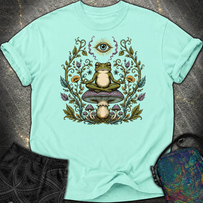 enlightened Frog - enlightened Frog Comfort T-Shirt - Chalky Mint