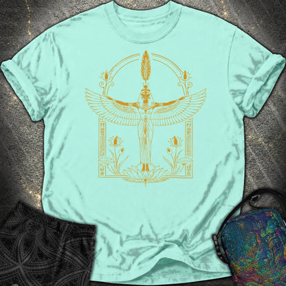 Winged Goddess of Sacred Balance - Winged Goddess of Sacred Balance Comfort T-Shirt - Chalky Mint