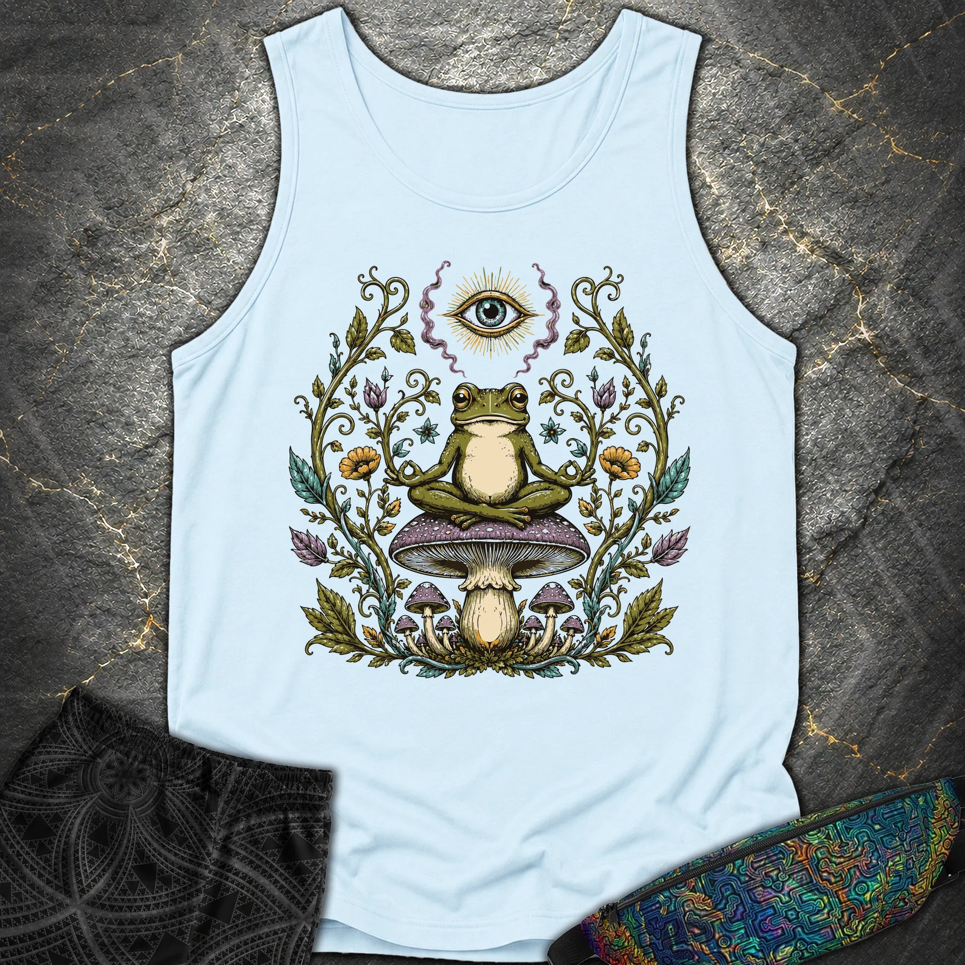 enlightened Frog - enlightened Frog Comfort Tank Top - Chambray