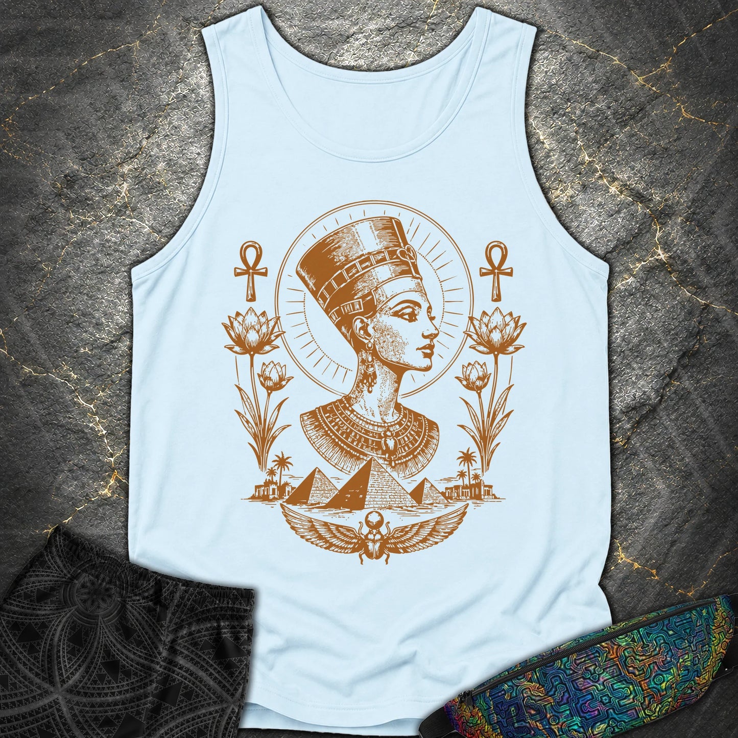 Royal Queen of the Nile - Royal Queen of the Nile Comfort Tank Top - Chambray