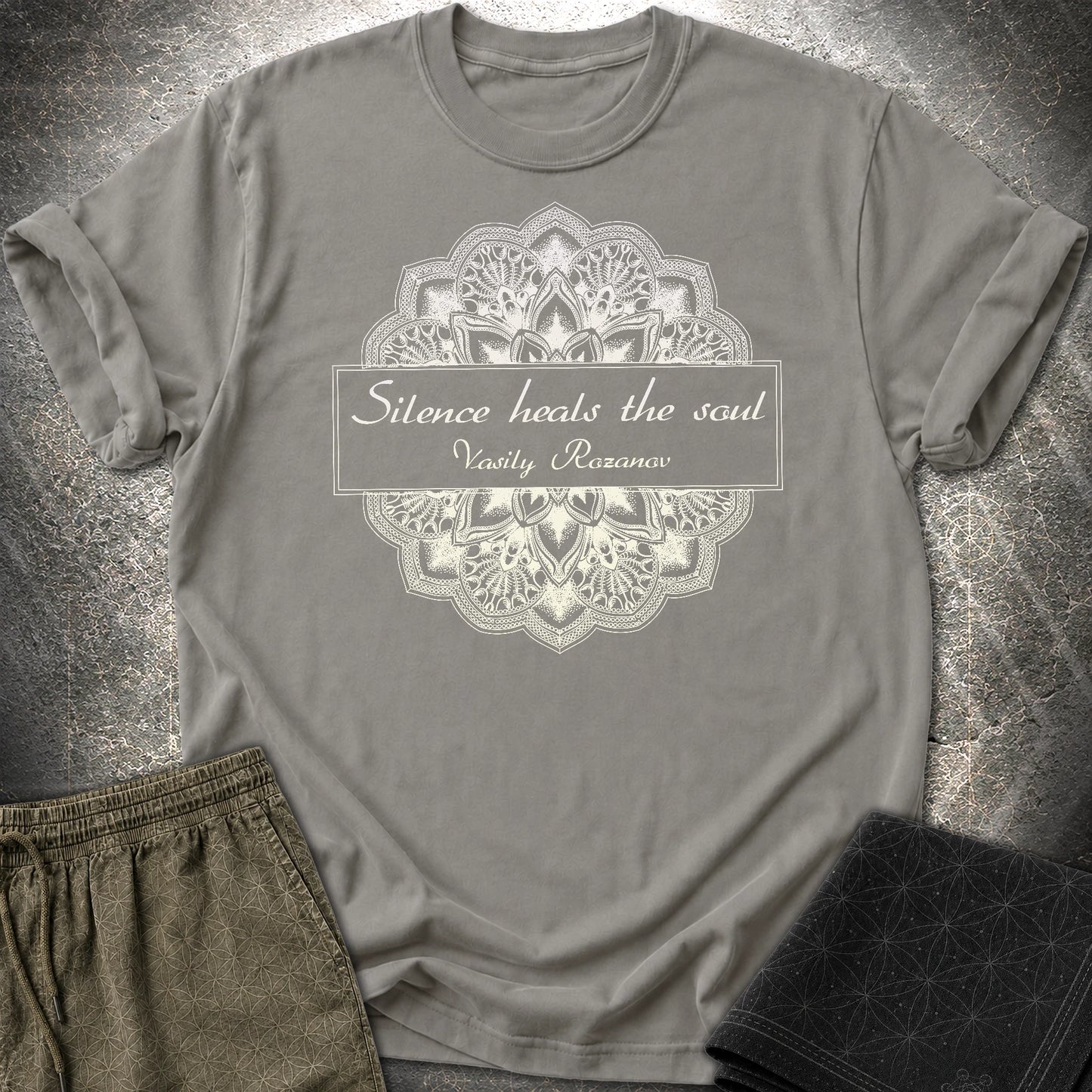 Vasily Rozanov Silence T-Shirt - Vasily Rozanov Silence T-Shirt - Charcoal