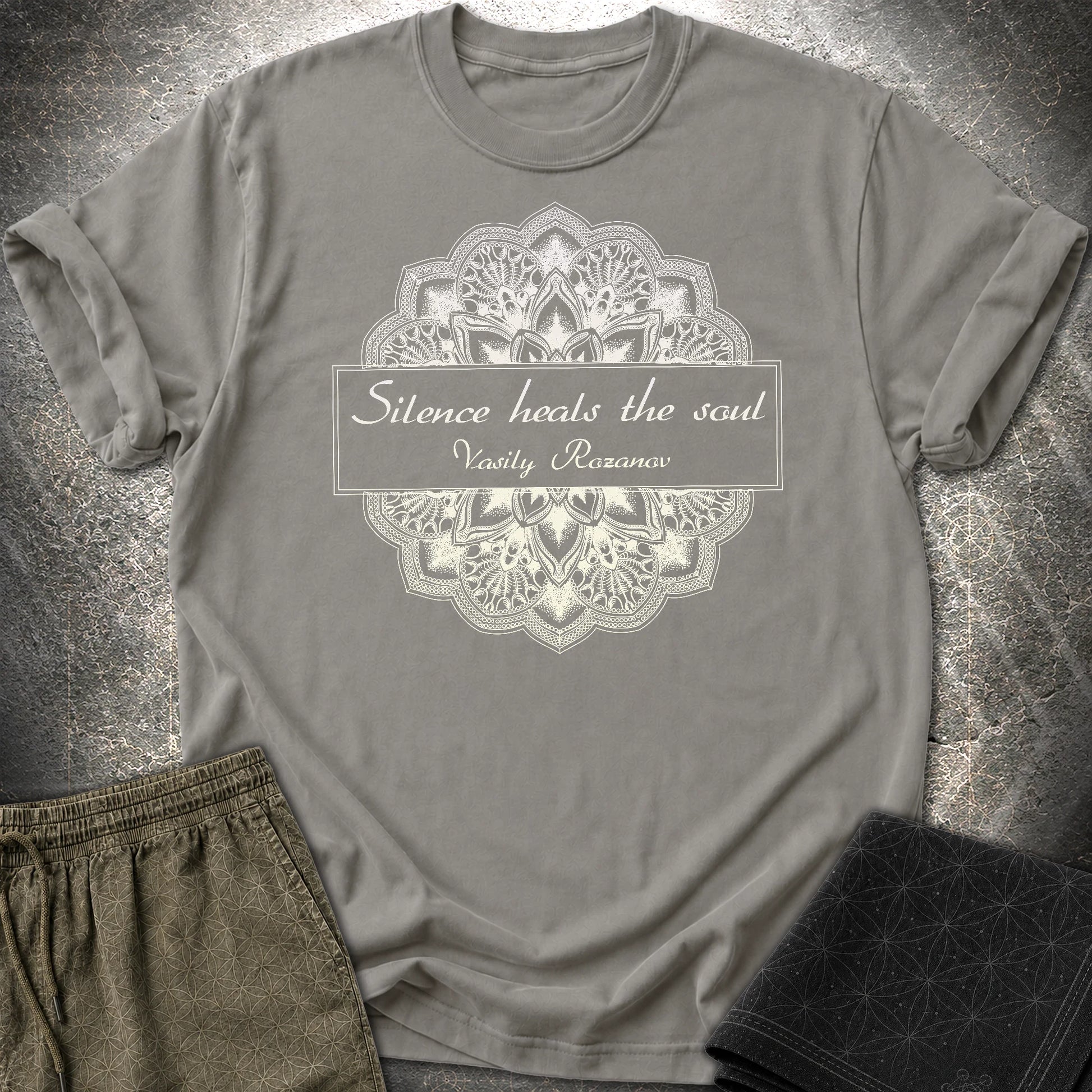 Vasily Rozanov Silence T-Shirt - Vasily Rozanov Silence T-Shirt - Charcoal