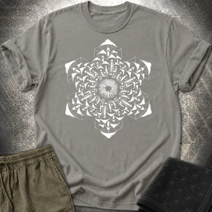 Mushroom Essence T-Shirt, Psychedelic Mushroom Shirt, Sacred Geometry Fungi Graphic Unisex T-Shirt - Mushroom Essence T-Shirt, Psychedelic Mushroom Shirt, Sacred Geometry Fungi Graphic Unisex T-Shirt - Charcoal