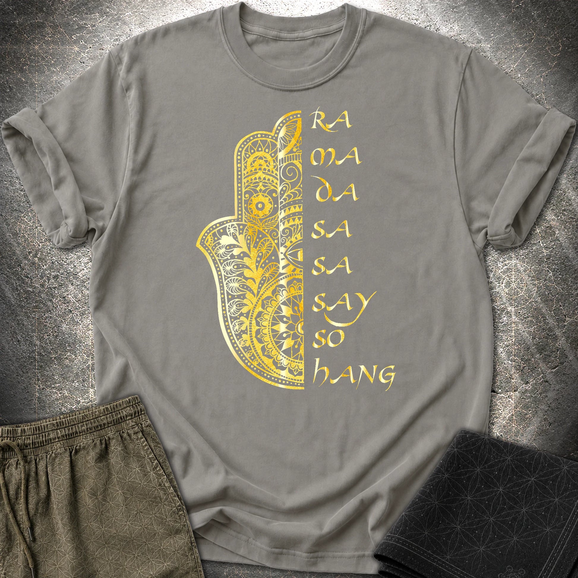 Buddha Mantra T-Shirt - Buddha Mantra T-Shirt - Charcoal