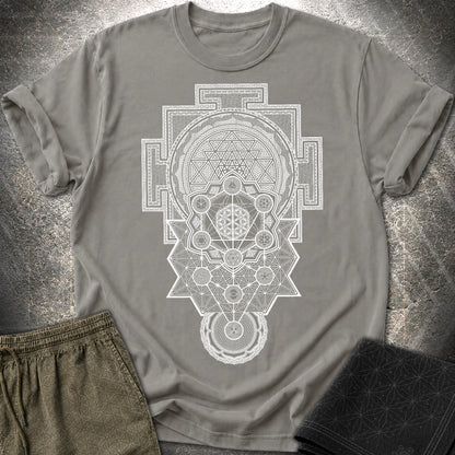 Sacred Geometry Encyclopedia - Sacred Geometry Encyclopedia T-Shirt - Charcoal