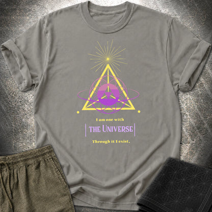 One With Universe T-Shirt - One With Universe T-Shirt - Charcoal