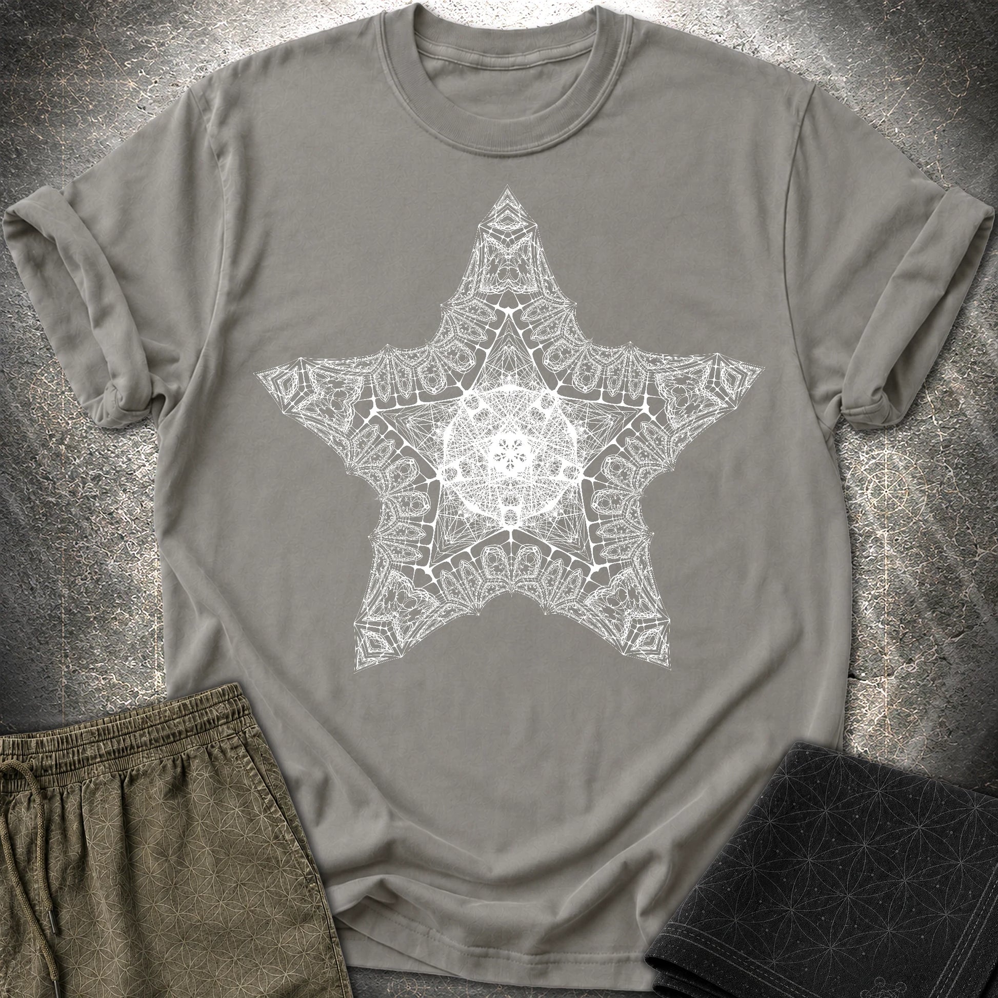 Sacred Star T-Shirt - Sacred Star T-Shirt - Charcoal