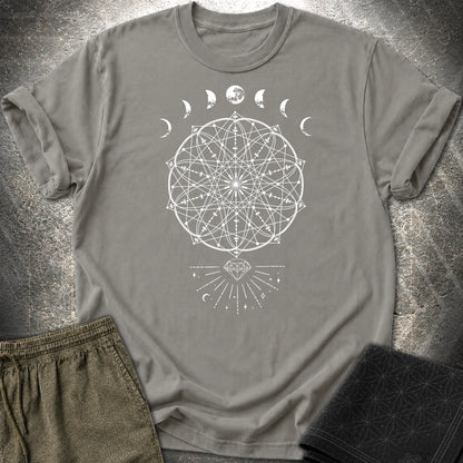 Inner Beauty Moon Phases T-Shirt - Inner Beauty Moon Phases T-Shirt - Charcoal