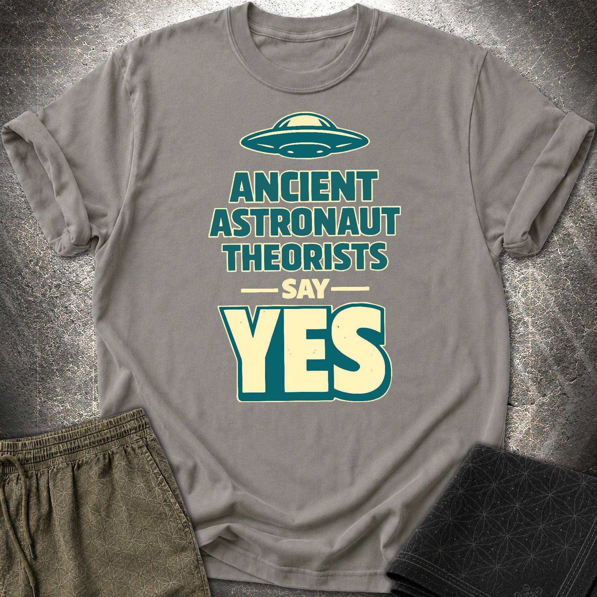 Ancient Teaorist Blue - Ancient Teaorist Blue T-Shirt - Charcoal