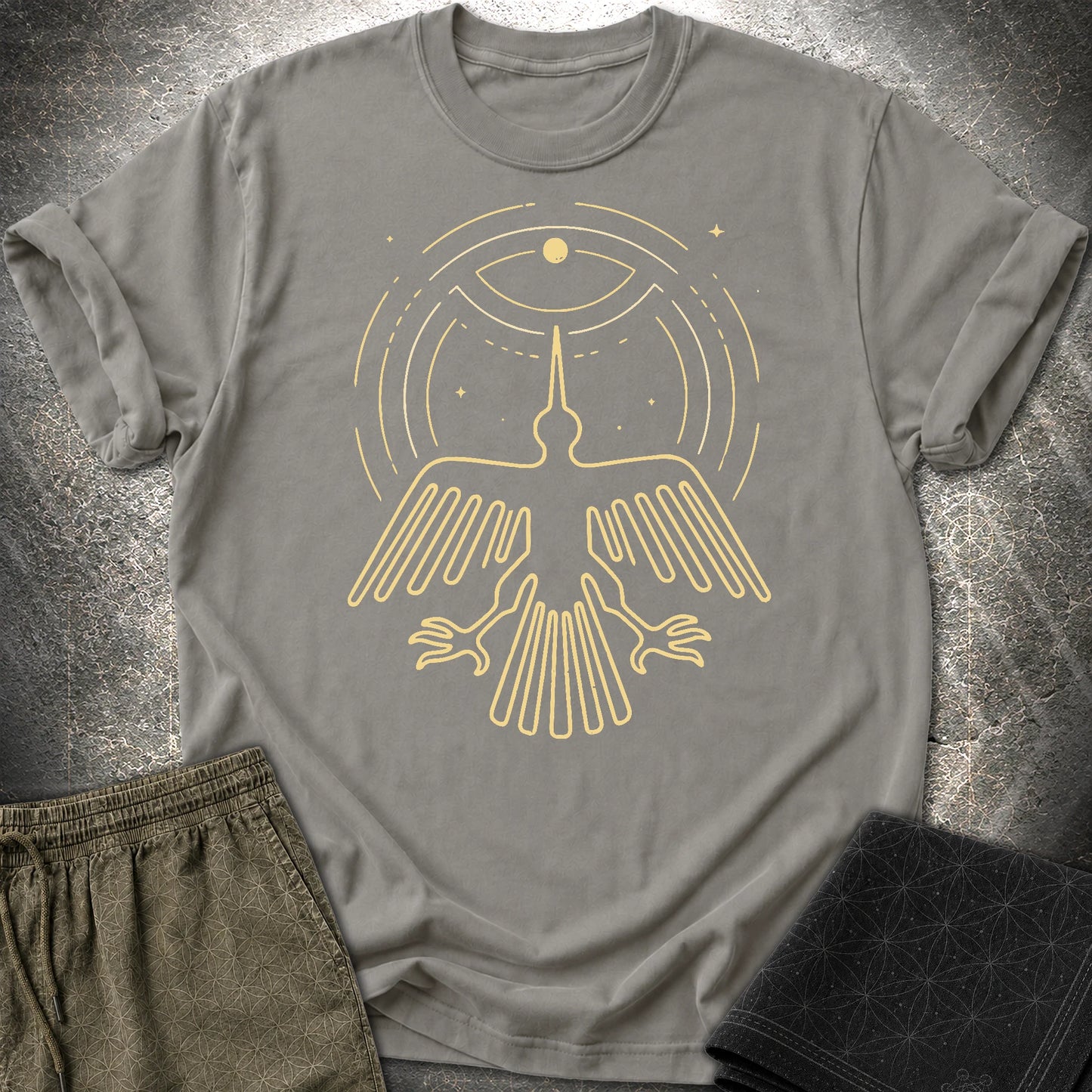 Geoglif Ptaka - Geoglif Ptaka T-Shirt - Charcoal