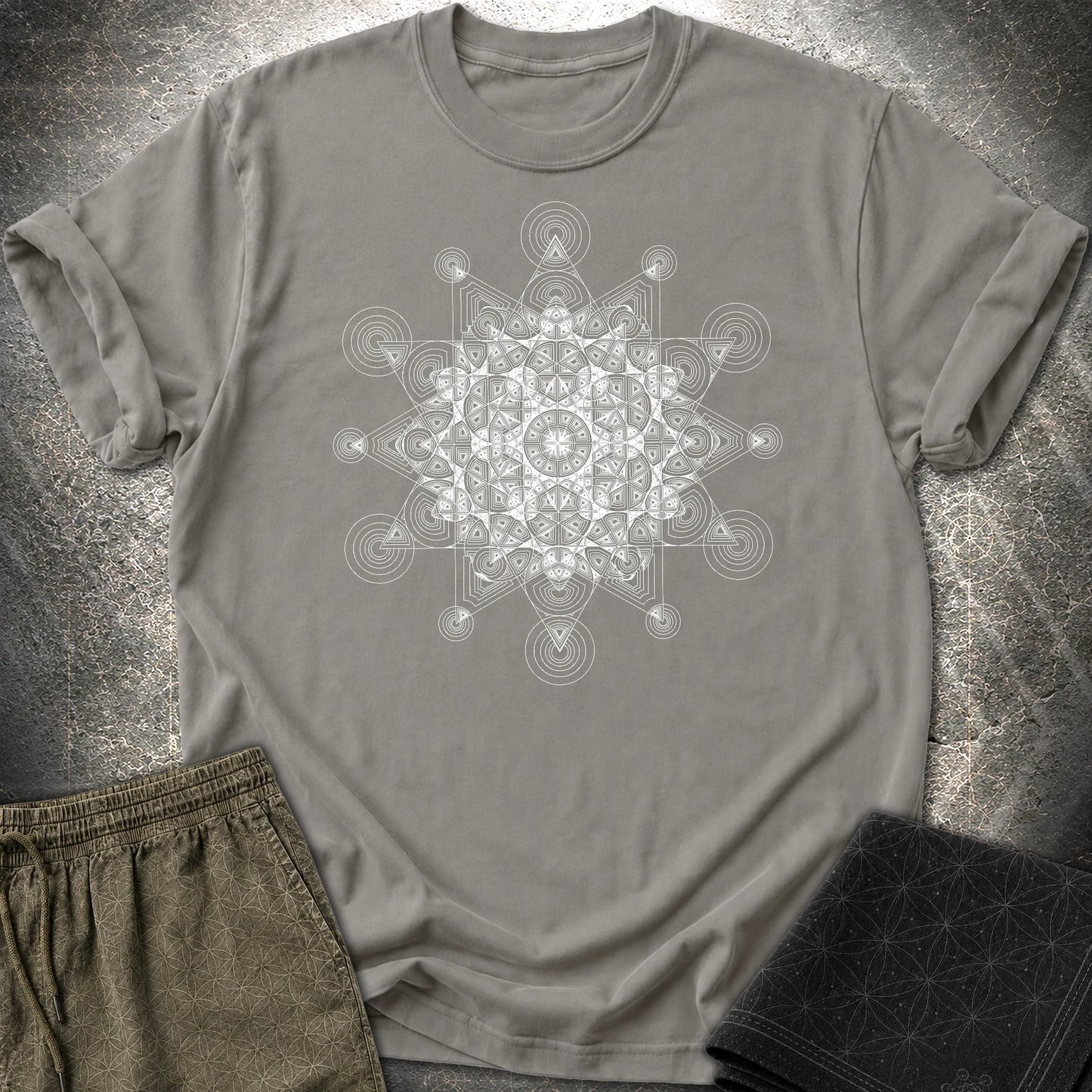 Star Mosaic T-Shirt - Star Mosaic T-Shirt - Charcoal