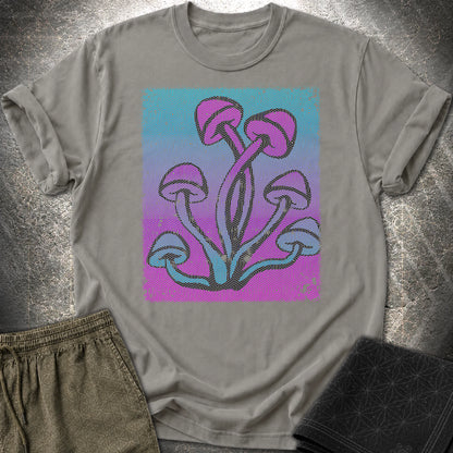 Sacred Mushrooms T-Shirt - Sacred Mushrooms T-Shirt - Charcoal