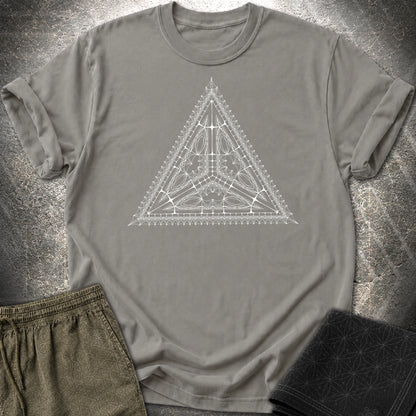 Organic Tetrahedron T-Shirt - Organic Tetrahedron T-Shirt - Charcoal