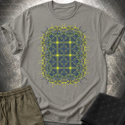 Electric Geometric Matrix - Electric Geometric Matrix T-Shirt - Charcoal
