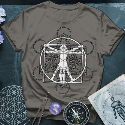 Vitruvian Man Metatron T-Shirt