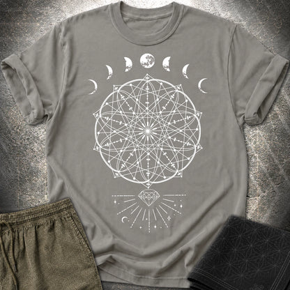 Inner Beauty Moon Phases T-Shirt - Inner Beauty Moon Phases T-Shirt - Charcoal