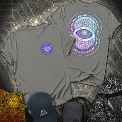 Alan Watts Universe 2 Sided T-Shirt - Alan Watts Universe 2 Sided T-Shirt - Charcoal