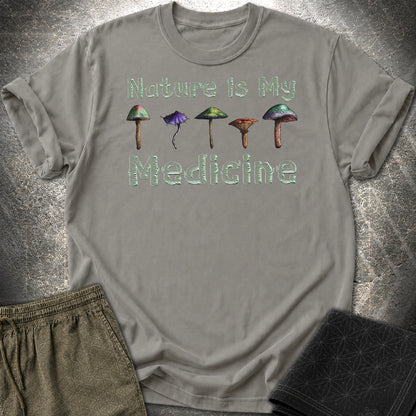 Nature Is My Medicine T-Shirt - Nature Is My Medicine T-Shirt - Charcoal